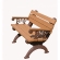 Monarque 4 foot backed bench with arms - Cedar & Brown