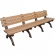 Monarque 8 foot backed bench - Cedar & Brown