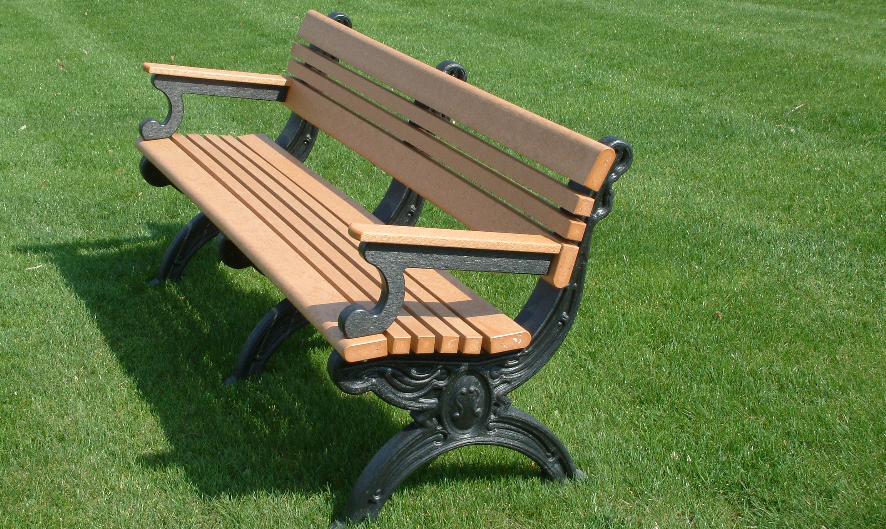 Cambridge 6 Foot Backed Bench With Arms