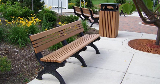 3226Cambridge 6 Foot Backed Bench