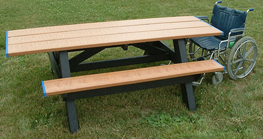 Standard Double Handicap Access Picnic Table