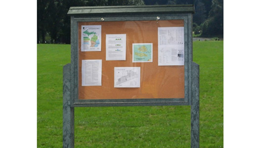 Message Center Large One Sided Two Post